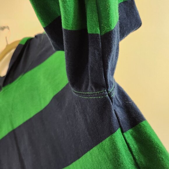 Chaps Est. 1978 Youth Hooded Block Stripe Long Sleeve Tee Size XL (18-20) Green - Picture 5 of 12
